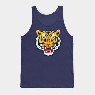 angry face tiger Tank Top